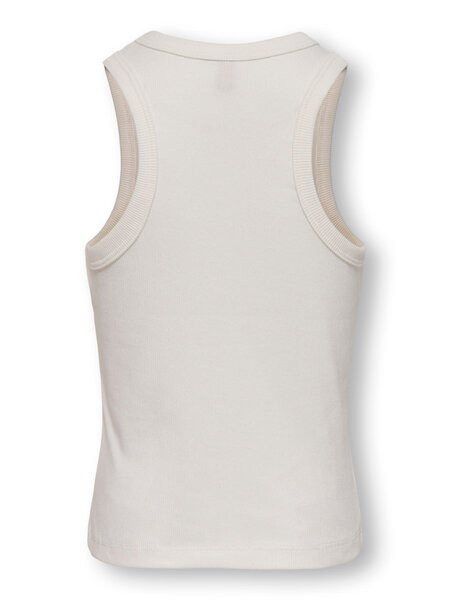 KIDS ONLY KOGJILL LIFE S/L EMB TANK TOP JRS 15374367 Cloud Dancer Pearls