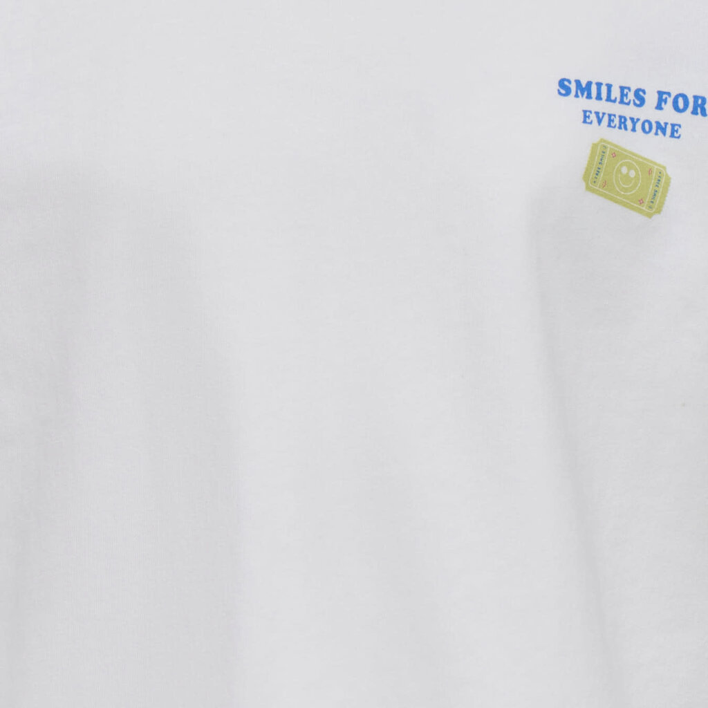 KIDS ONLY KOGJOY LIFE SS PRINTED CREW SWT 15374907 Cloud Dancer Smiley