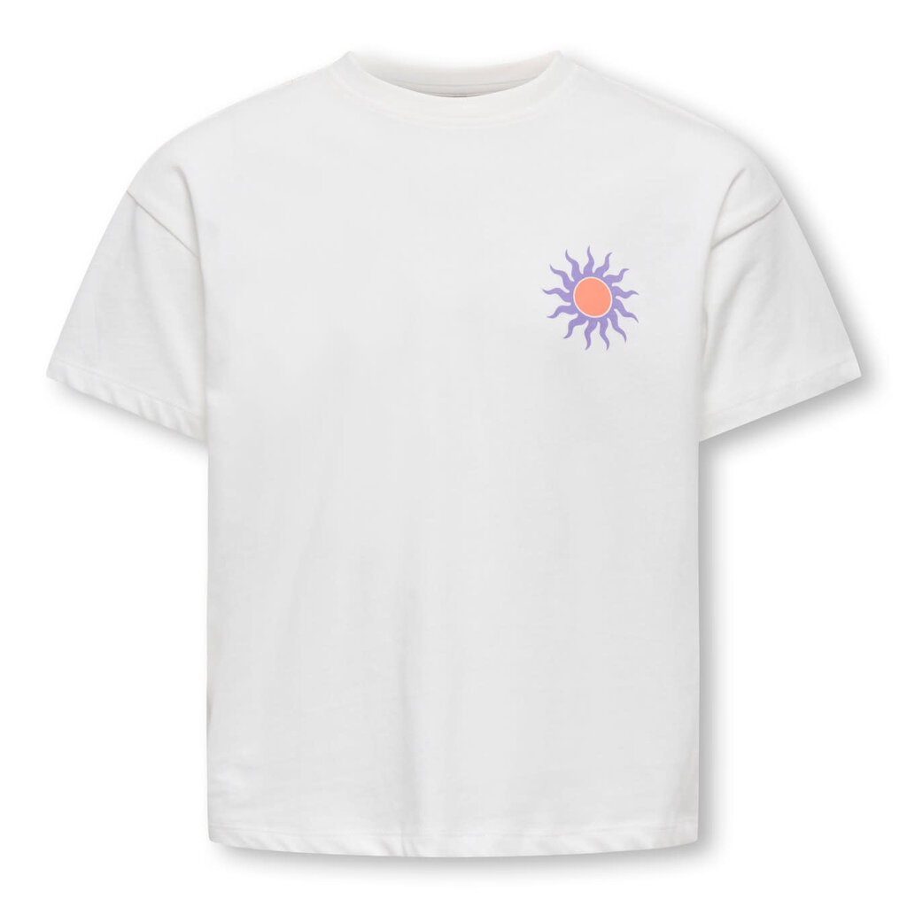 KIDS ONLY KOGSOLI-VERAS S/S TOP CS JRS 15377179 Cloud Dancer Sol/Lilac Breeze