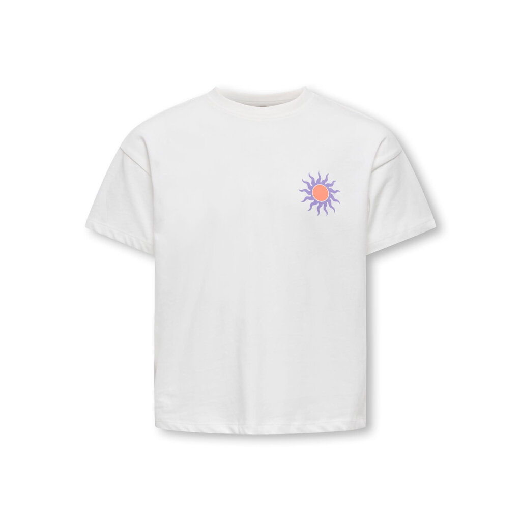 KIDS ONLY KOGSOLI-VERAS S/S TOP CS JRS 15377179 Cloud Dancer Sol/Lilac Breeze
