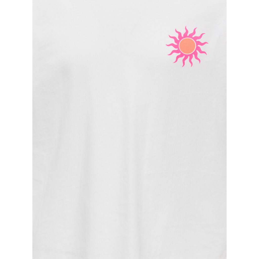 KIDS ONLY KOGSOLI-VERAS S/S TOP CS JRS 15377179 Cloud Dancer Sol/Begonia Pink