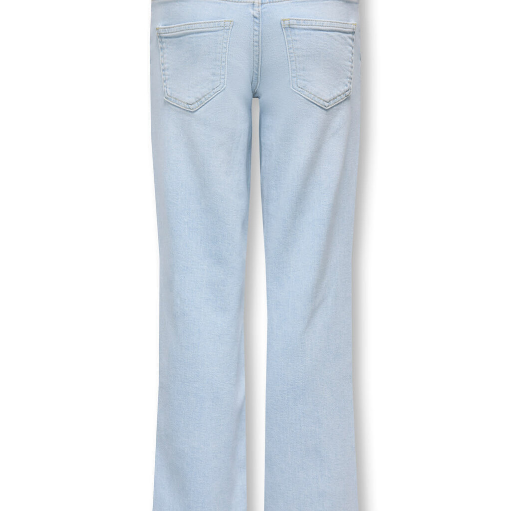 KIDS ONLY KOGJULLES LOW WAIST WIDE LEG DNM 15382566 Light Blue Bleached DESTROYS