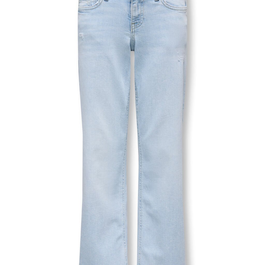 KIDS ONLY KOGJULLES LOW WAIST WIDE LEG DNM 15382566 Light Blue Bleached DESTROYS