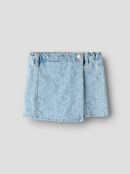 name it NMFHOPE DNM HEART SKORT 2015-DS H 13254120 Light Blue Denim DESTROY HEARTS