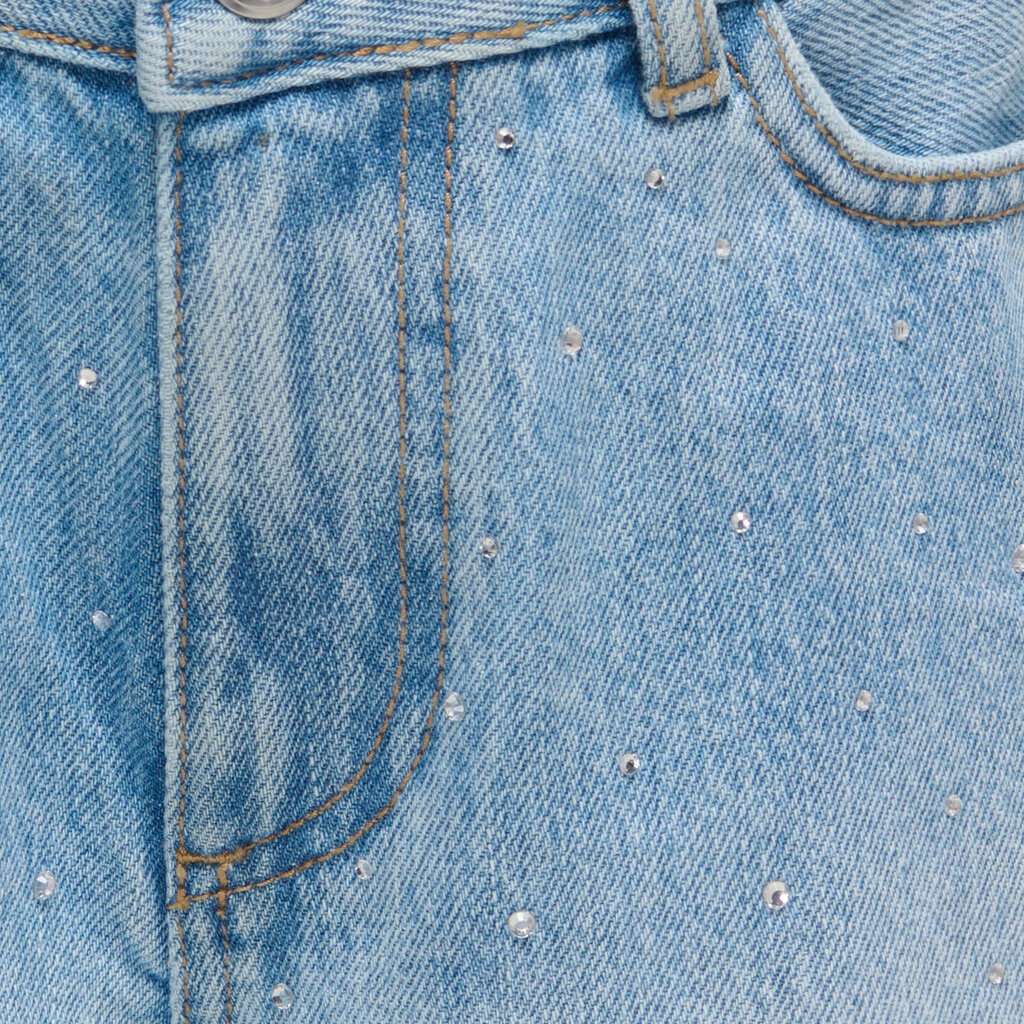 KIDS ONLY KOGSONNY HW WIDE RHINST DNM SHORTS AZG 15372364 Medium Blue RHINESTONES