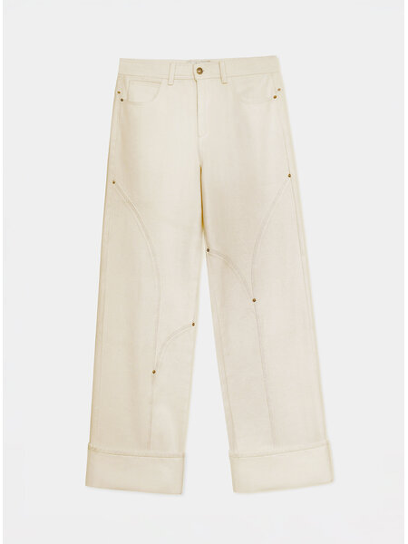 LAAGAM DALLAS ECRU DENIM PANTS PA/M4029