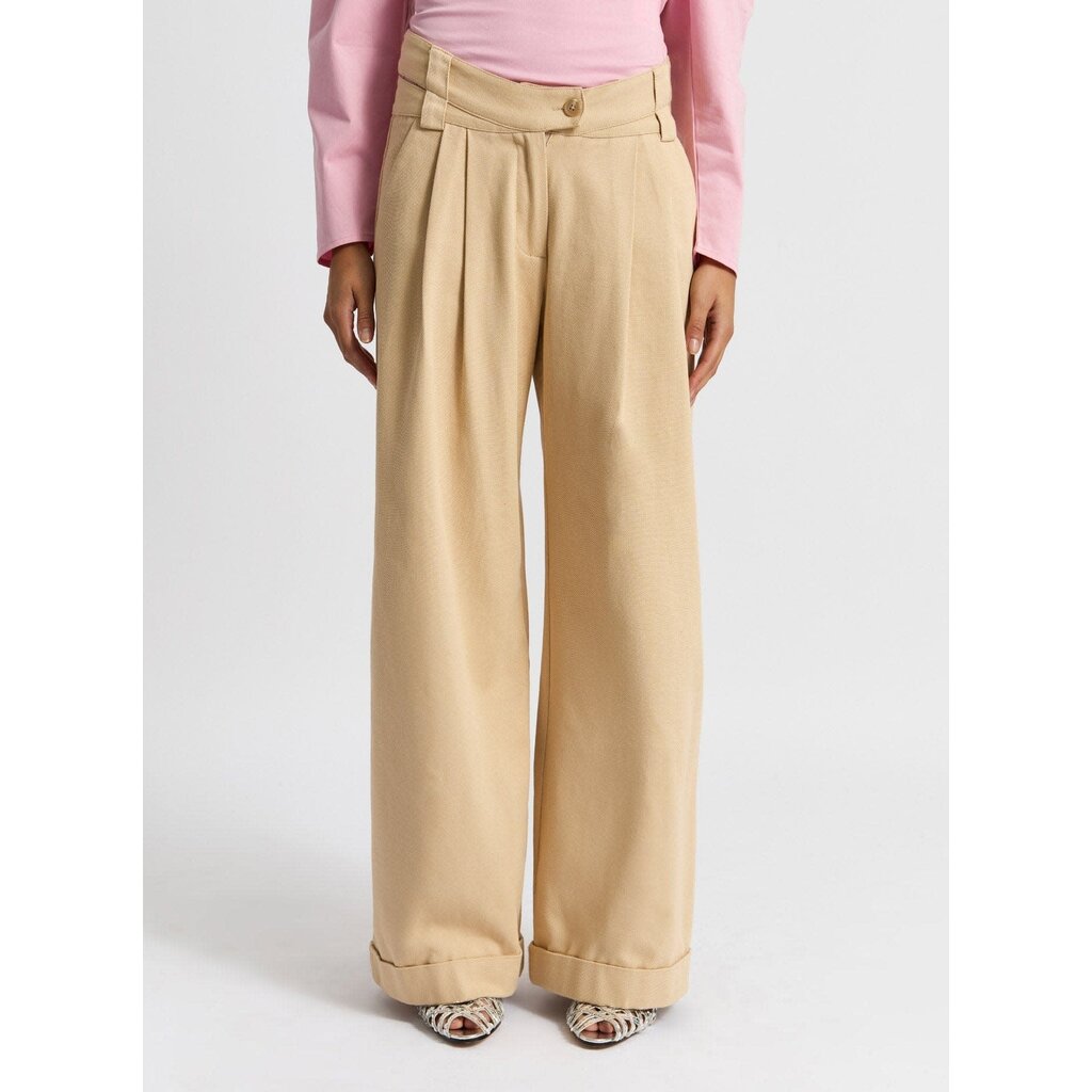 LAAGAM SMITH BEIGE SERGE PANTS PSS25004
