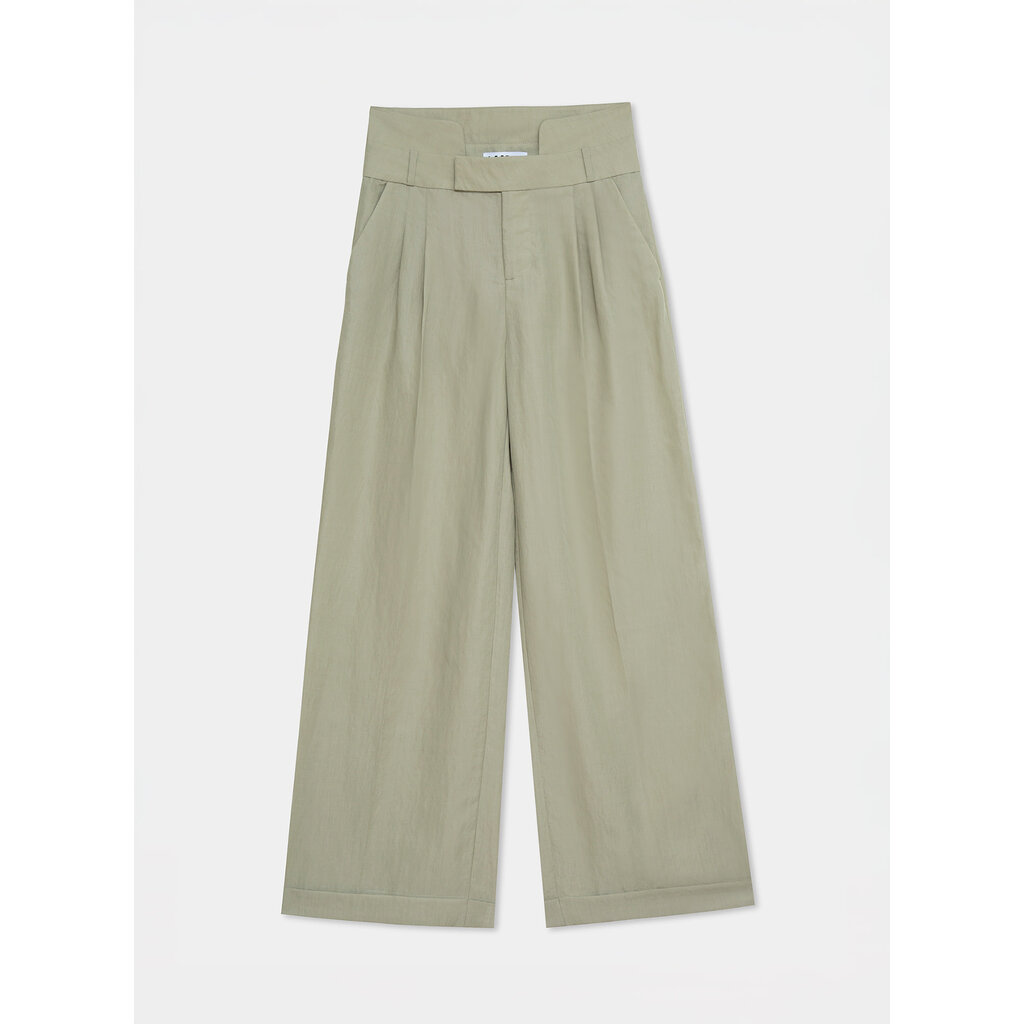 LAAGAM MELINE KHAKI FLOW PANTS PA/M4016