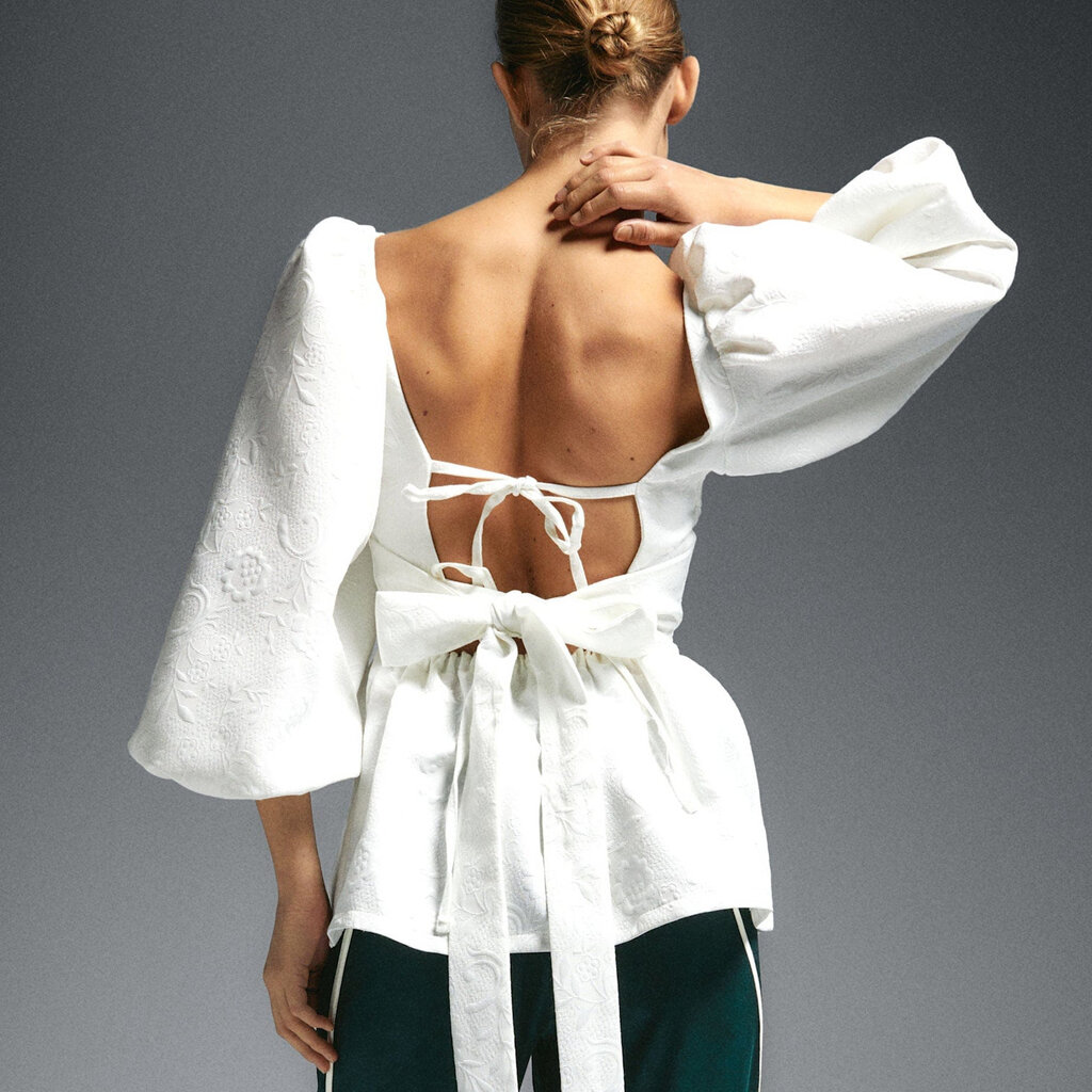 LAAGAM CECILE WHITE BLOUSE