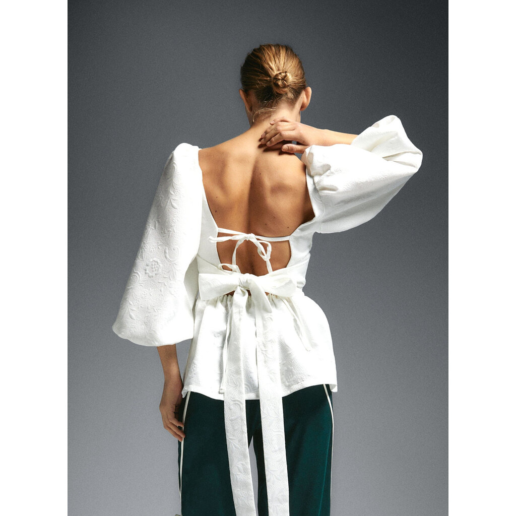 LAAGAM CECILE WHITE BLOUSE