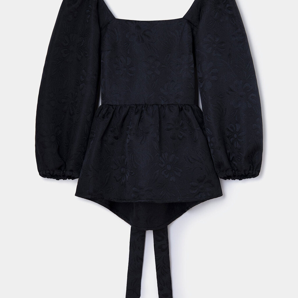 LAAGAM CECILE BLACK BLOUSE B22005