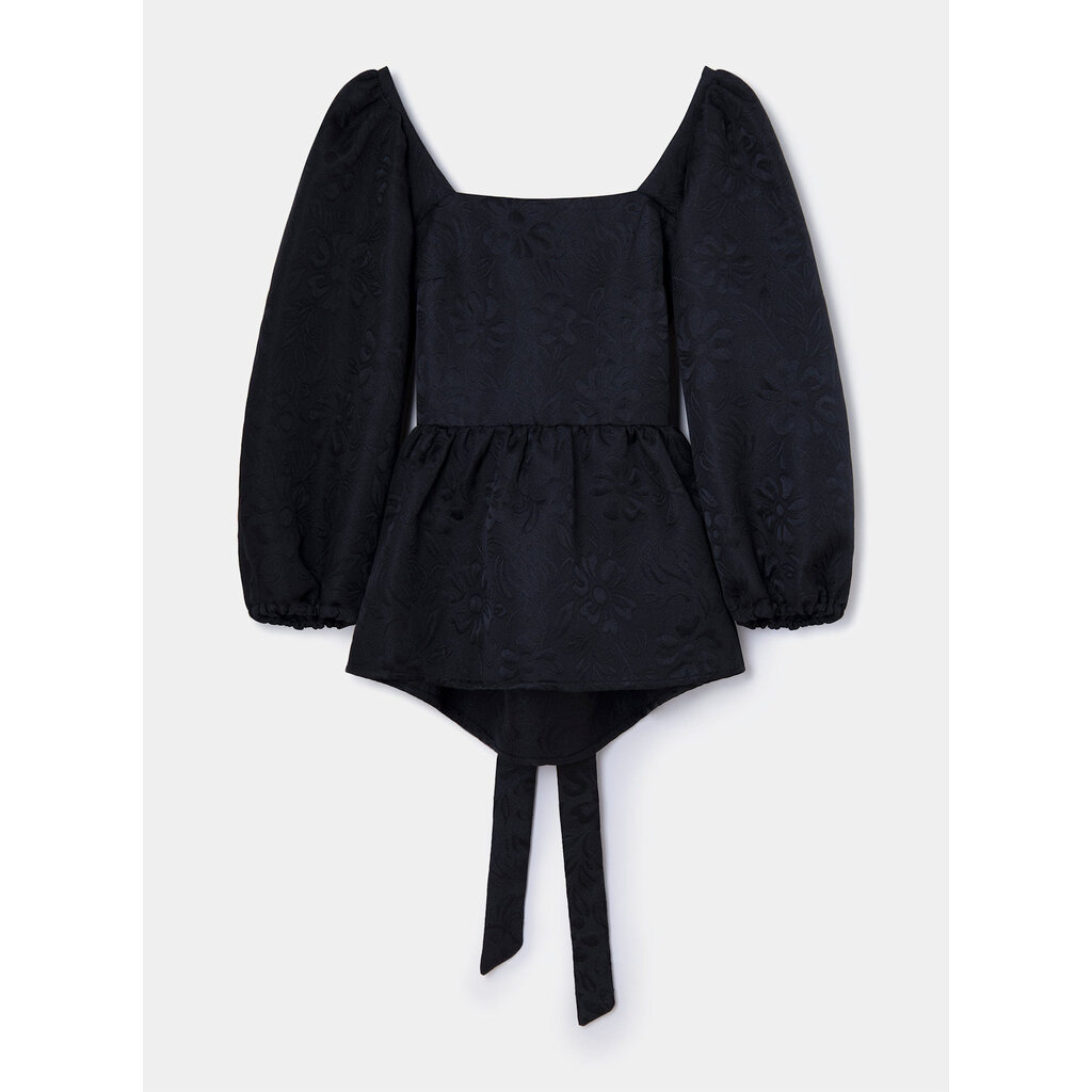 LAAGAM CECILE BLACK BLOUSE B22005