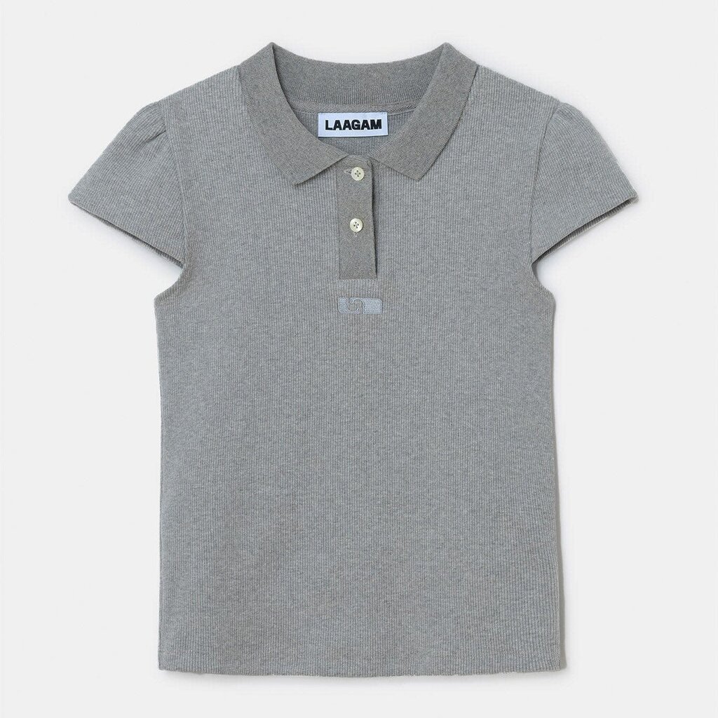 LAAGAM ERYA GREY POLO T-SHIRT TS/M1003F01