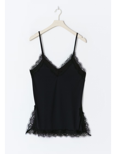 Gina Tricot Lace detail singlet 27623 Black (9000)
