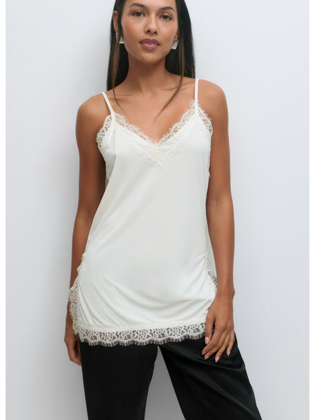 Gina Tricot Lace detail singlet 27623 Gardenia (1496)