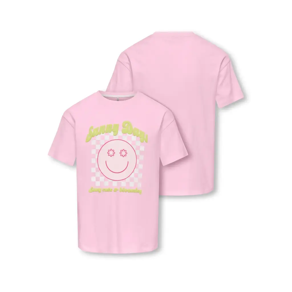 KIDS ONLY KOGROSITA LIFE S/S LOOSE LONG TOP JRS 15380445 Sweet Lilac Sunny