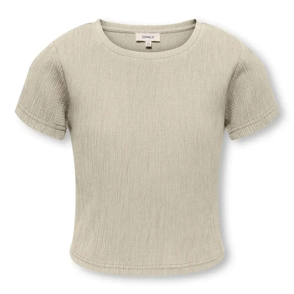 KIDS ONLY KOGKAYLIE STRUC S/S TOP PNT 15380448 Pumice Stone