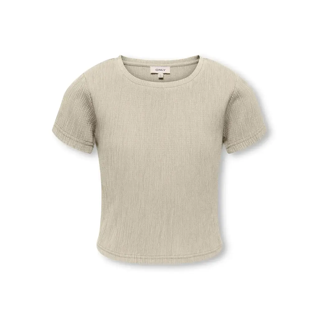 KIDS ONLY KOGKAYLIE STRUC S/S TOP PNT 15380448 Pumice Stone