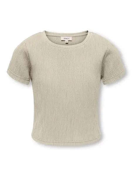 KIDS ONLY KOGKAYLIE STRUC S/S TOP PNT 15380448 Pumice Stone