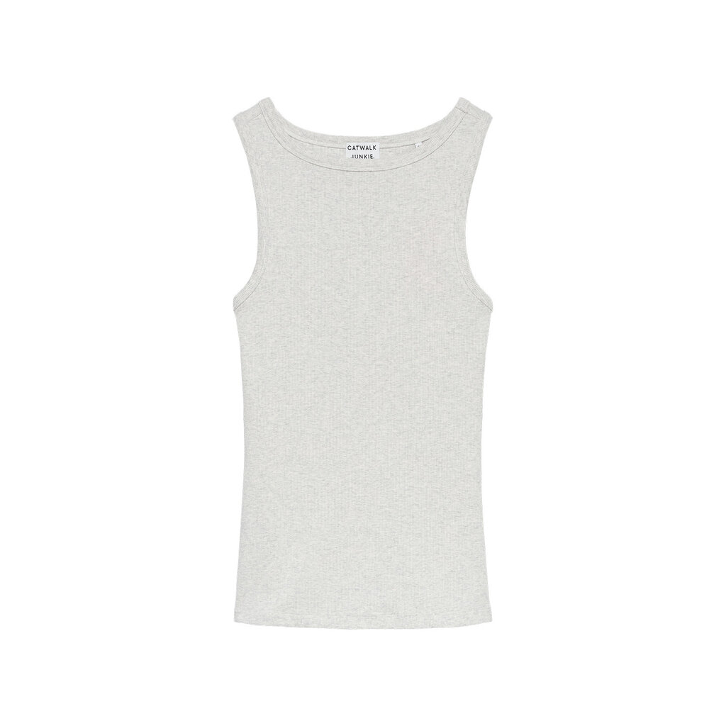 CATWALK JUNKIE Classic rib singlet 2602020001 Light Grey Melange
