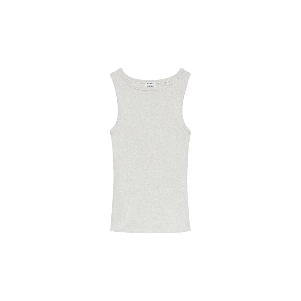 CATWALK JUNKIE Classic rib singlet 2602020001 Light Grey Melange