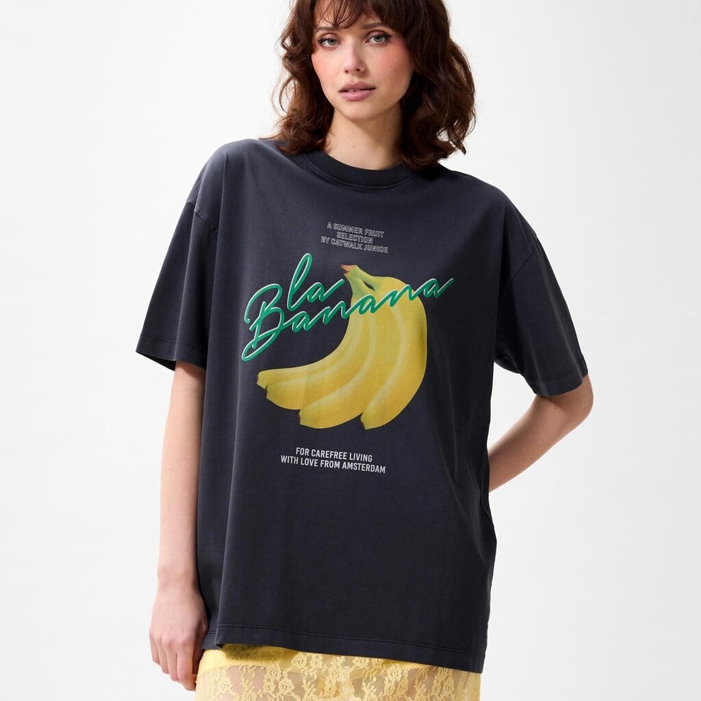 CATWALK JUNKIE Oversized graphic Tshirt 2602020207 Dark Grey