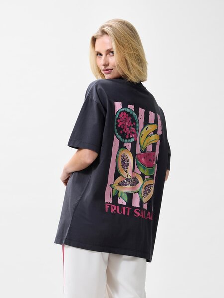 CATWALK JUNKIE Oversized graphic Tshirt 2602020209 Dark Grey