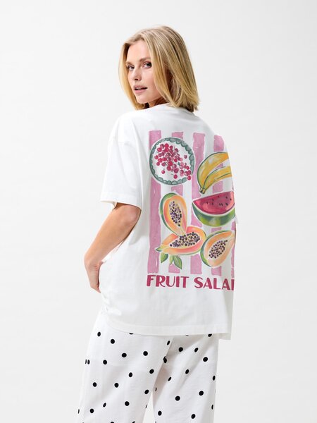 CATWALK JUNKIE Oversized graphic Tshirt 2602020209 Off White