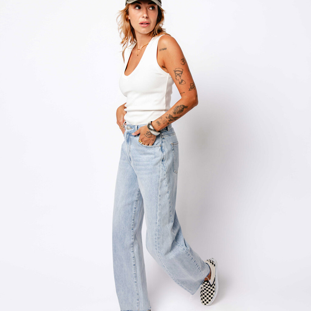 CATWALK JUNKIE Vneck rib singlet 2602020000 Off White