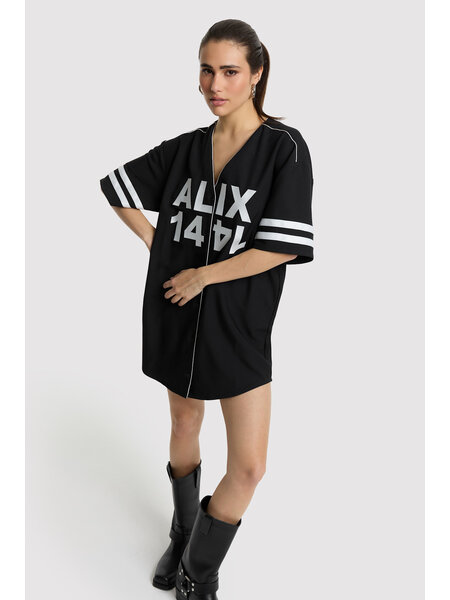 ALIX baseball shirt dress 2604335682 black