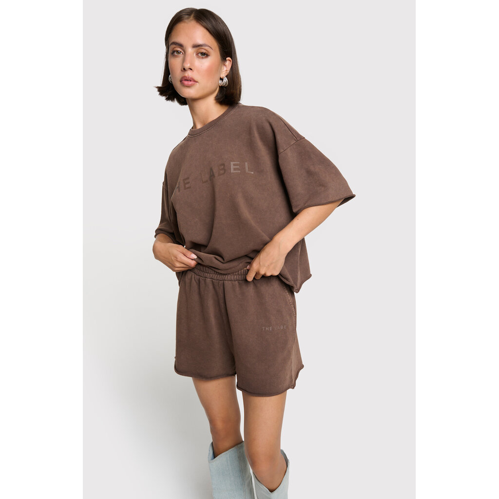 ALIX knitted sporty summer shorts 2604130703 brown