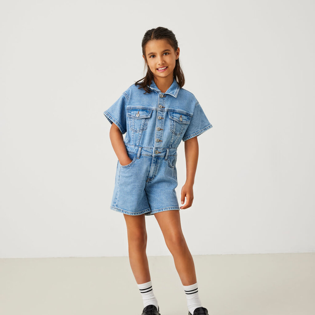 KIDS ONLY KOGCASTEL S/S PLAYSUIT DNM AZG 15345260 Medium blue