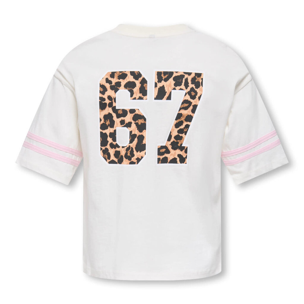 KIDS ONLY KOGMANLO SS LOOSE PRINT TEE 15389059 Cloud Dancer