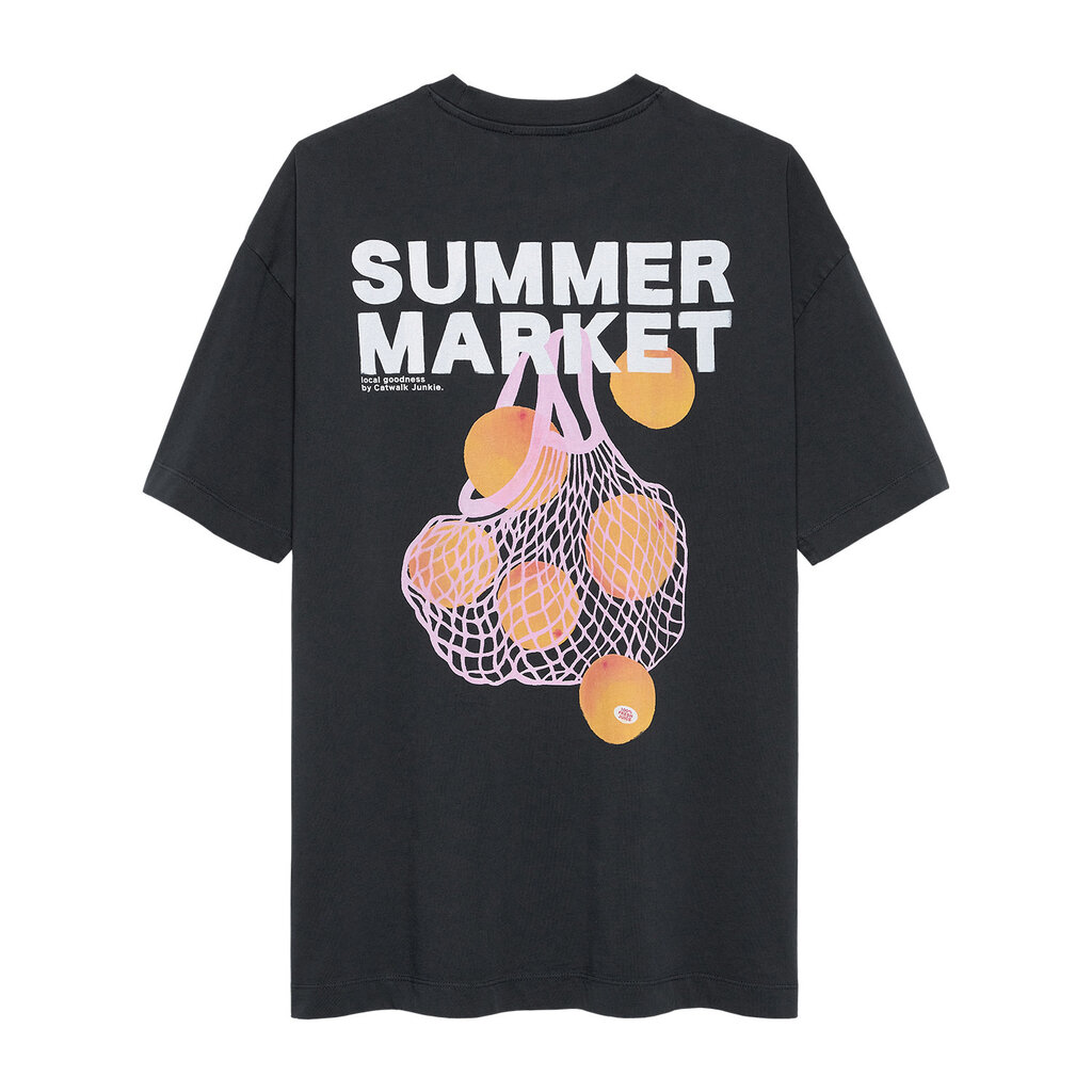 CATWALK JUNKIE Oversized graphic Tshirt 2602020215 Dark Grey