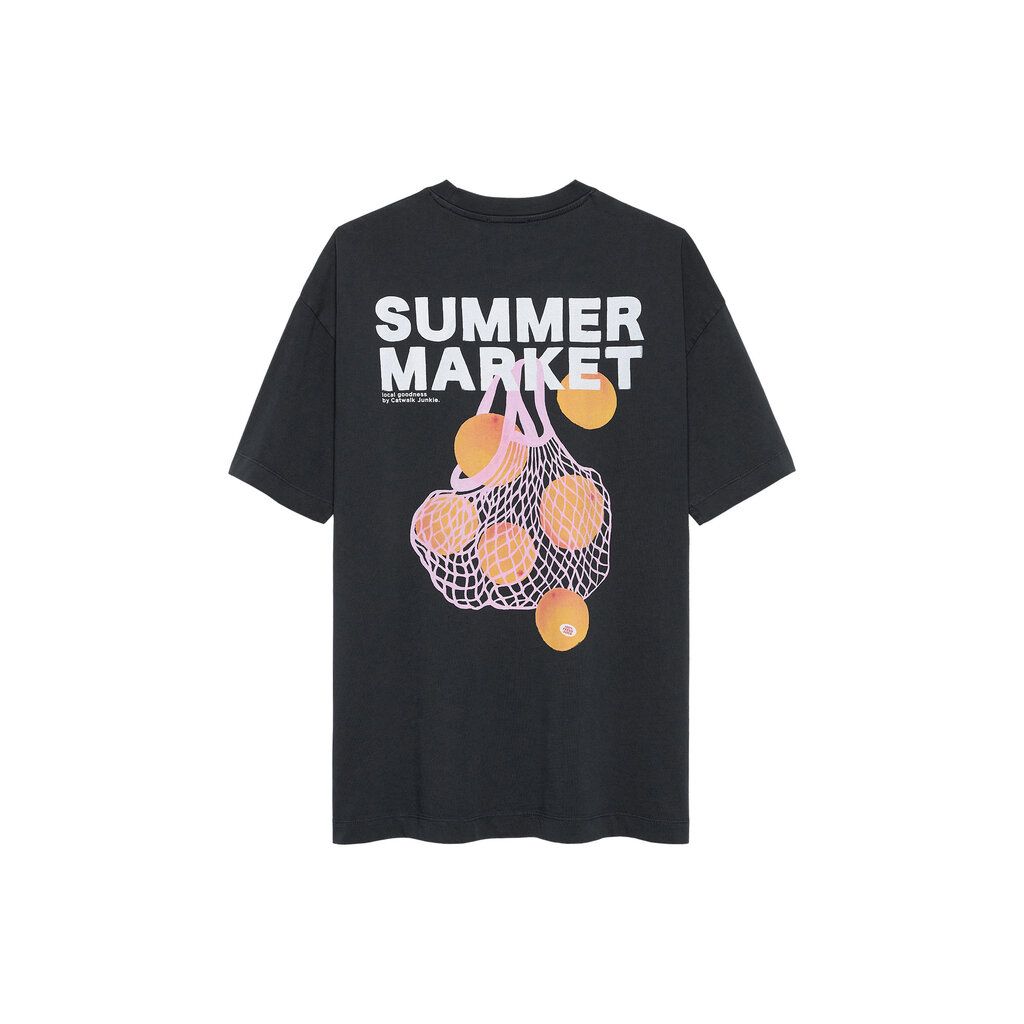 CATWALK JUNKIE Oversized graphic Tshirt 2602020215 Dark Grey