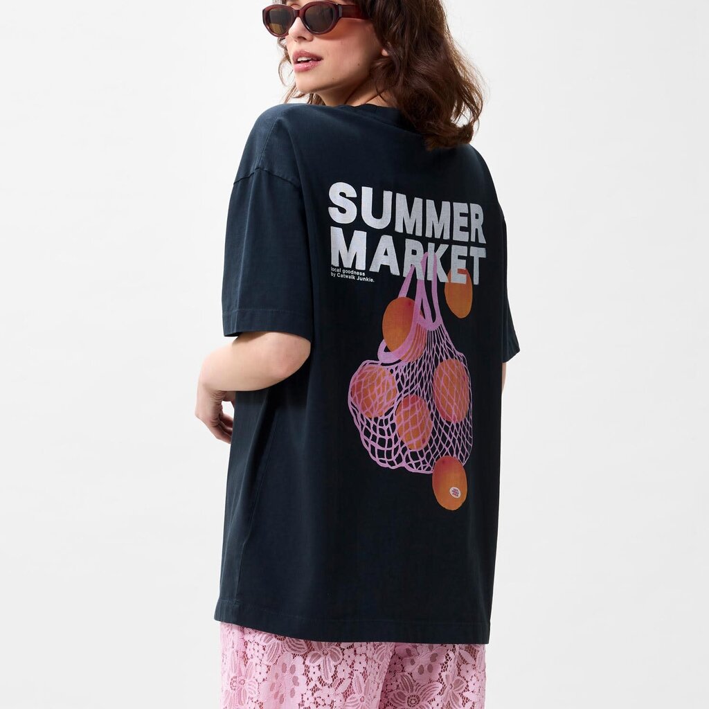 CATWALK JUNKIE Oversized graphic Tshirt 2602020215 Dark Grey