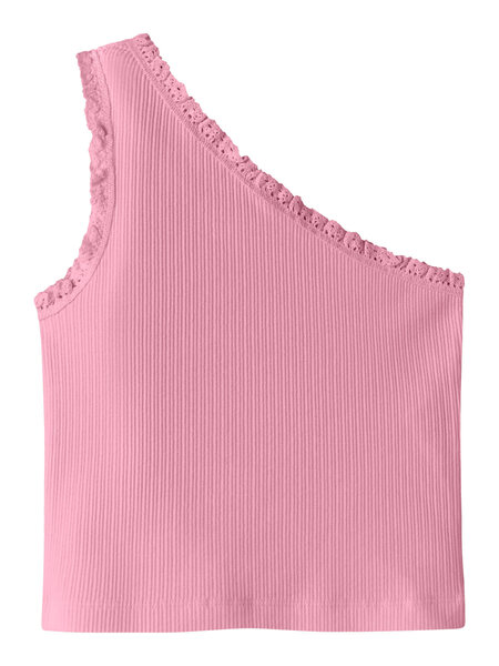 name it NKFJABINA ONESHOULDER SHORT TOP 13256683 Pink Drink