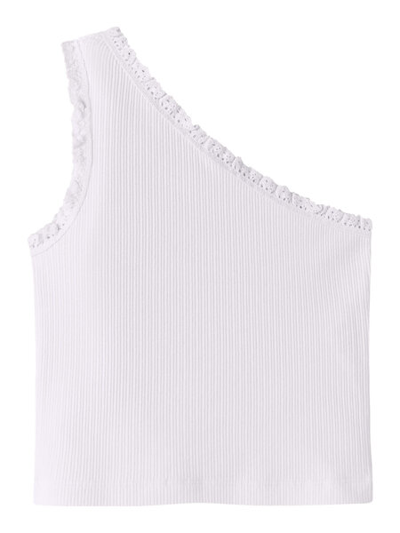 name it NKFJABINA ONESHOULDER SHORT TOP 13256683 Bright White