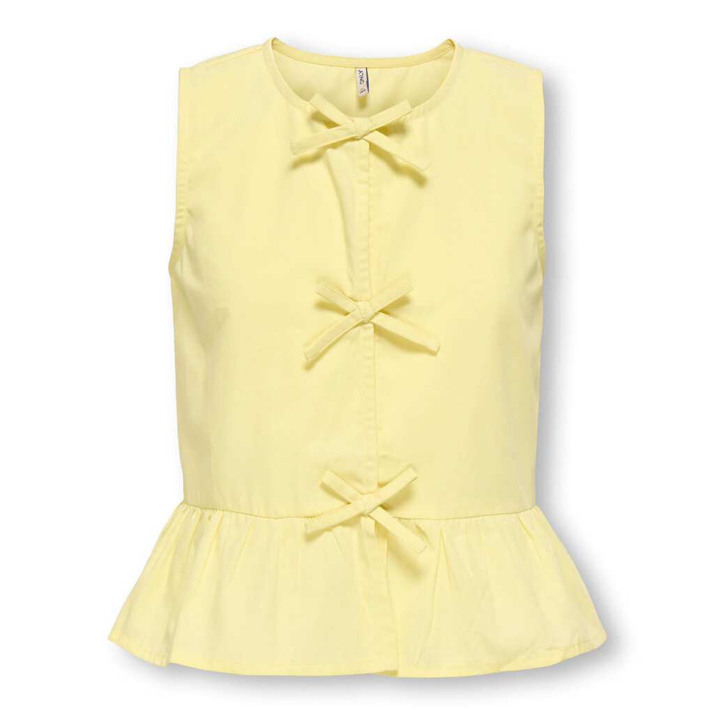 KIDS ONLY KOGCLARA LIFE SL BOW SHIRT WVN 15374513 Sunlight