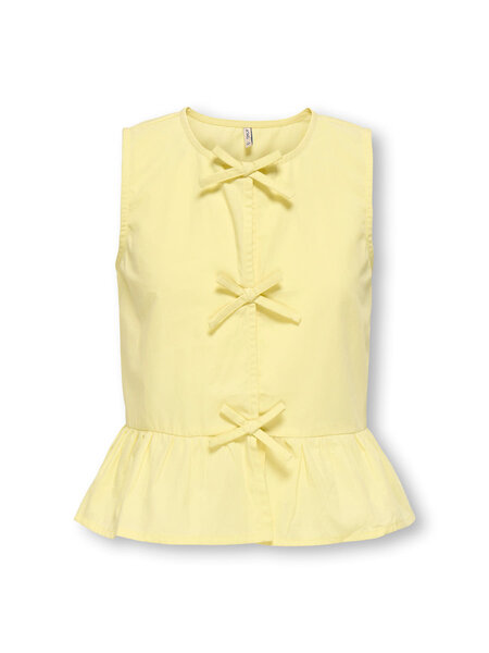 KIDS ONLY KOGCLARA LIFE SL BOW SHIRT WVN 15374513 Sunlight