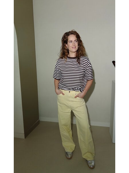 Ballon jeans stretch - butter yellow