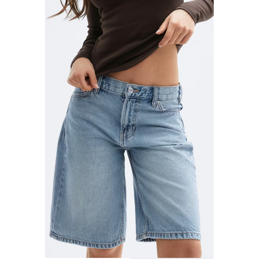 Gina Tricot Baggy babe denim shorts 28109 Cold blue