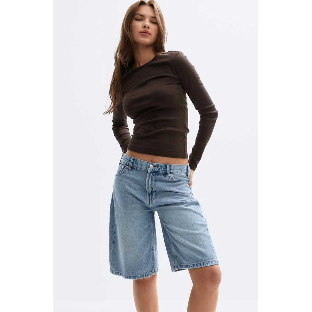 Gina Tricot Baggy babe denim shorts 28109 Cold blue