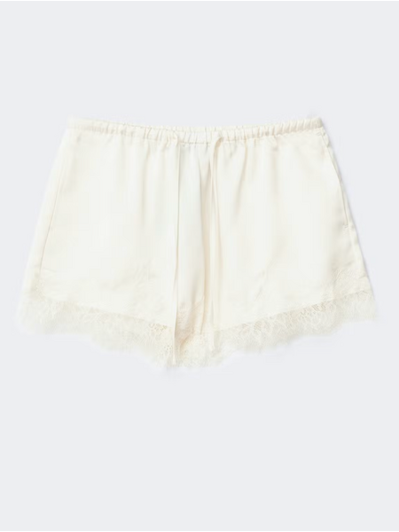 Gina Tricot Satin lace shorts 27932 Creme (1263)