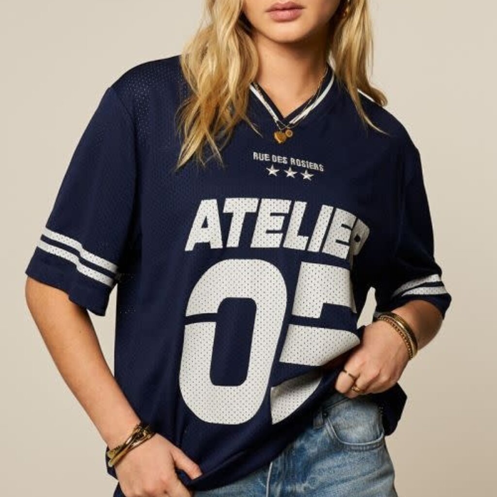 Sporty mesh T-shirt  MJ15126 Donkerblauw