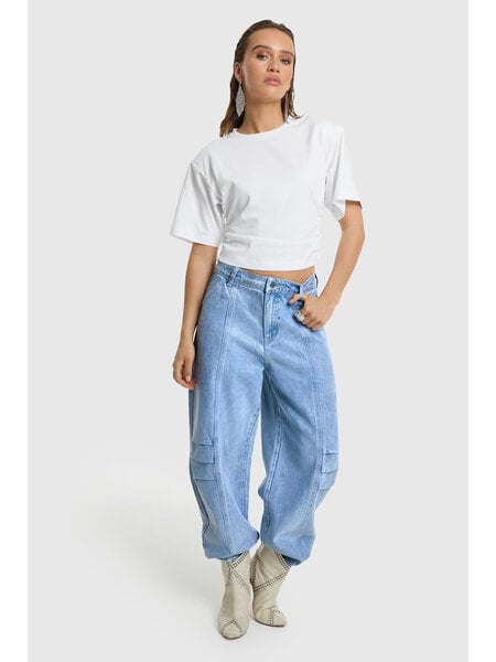 REFINED pleated balloon jeans LYON R2605170184