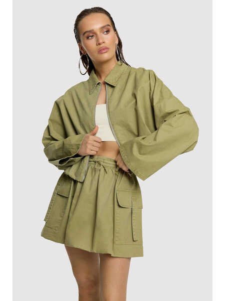 REFINED cargo balloon skirt MANDY (R2605240173) army