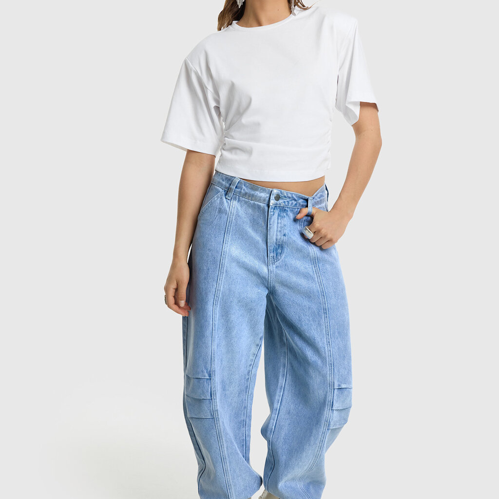 REFINED pleated balloon jeans LYON R2605170184