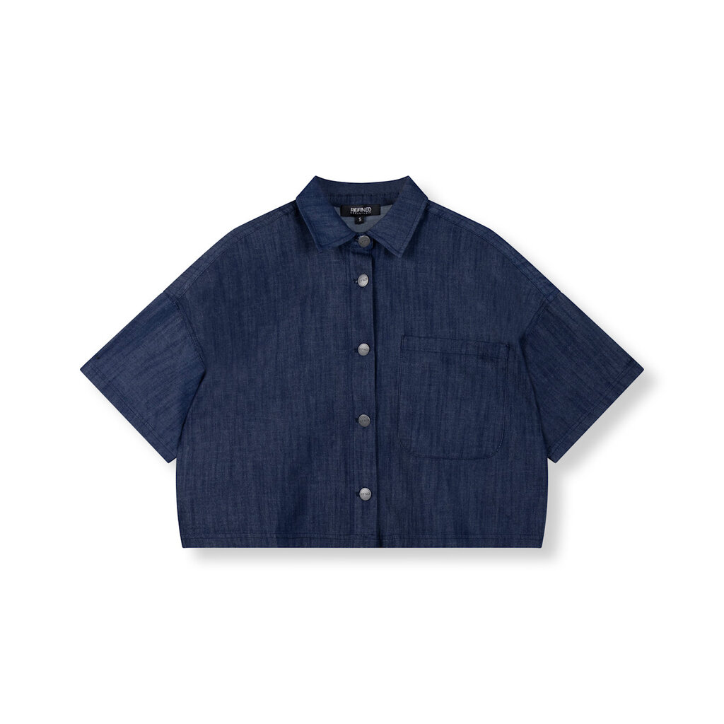 REFINED short sleeve denim jacket ADELINE R2605472187 navy