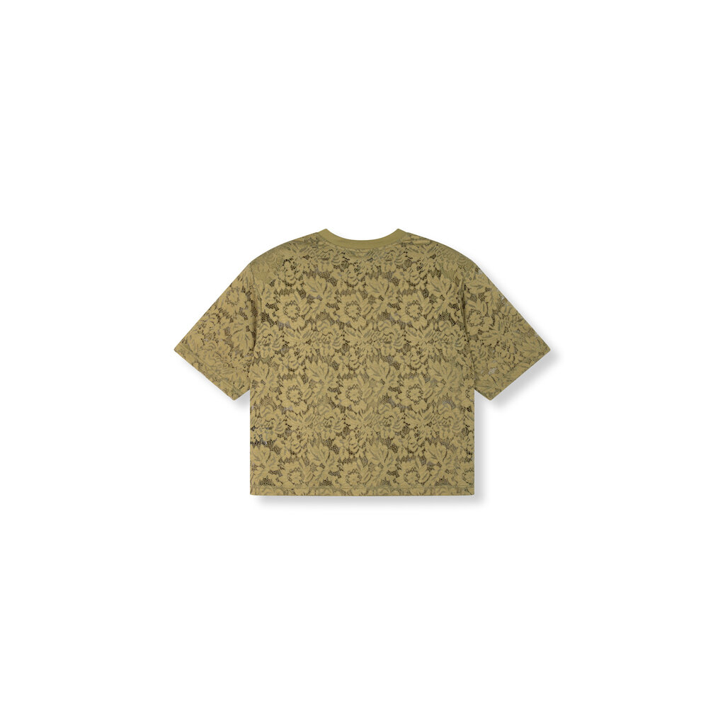 REFINED cropped lace t-shirt ANGIE 2605757170 army